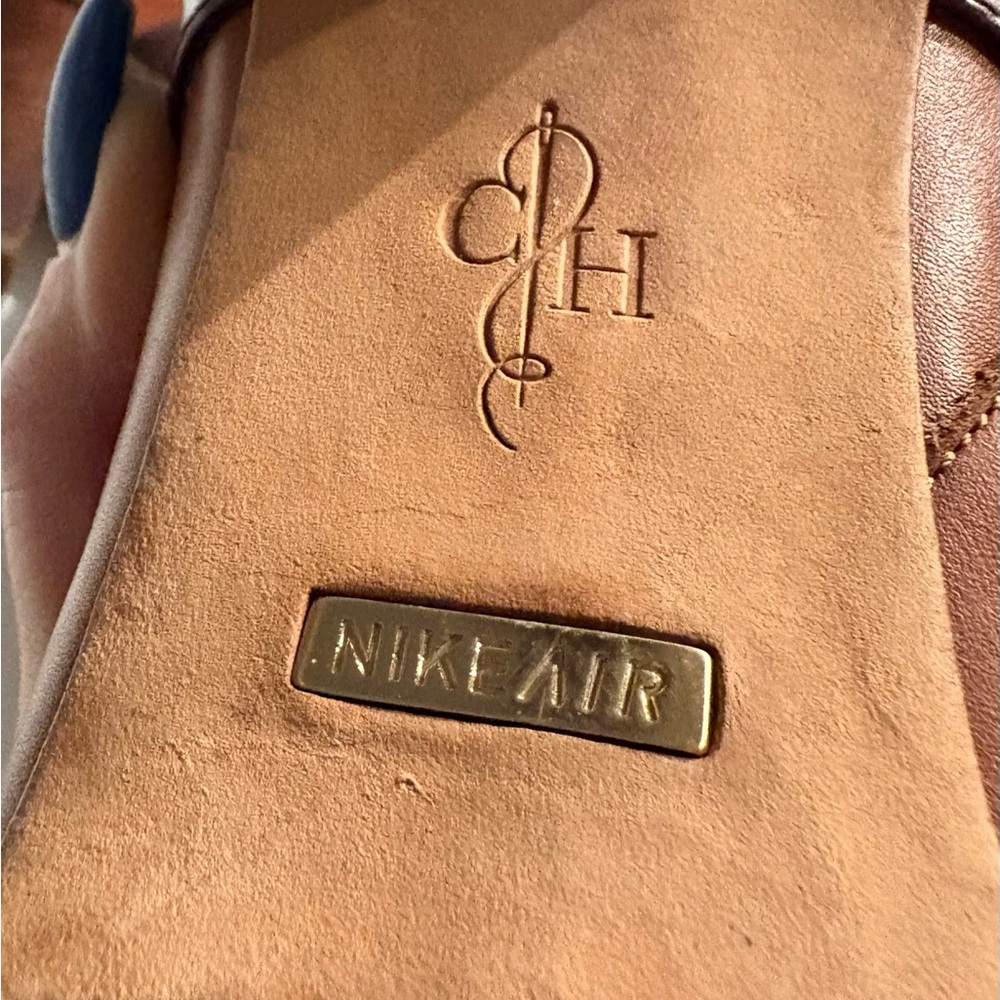 Cole Haan x Nike Air Poppy Bit Two-Tone Brown Heeled Leather Boots Size 9.5 - Picture 8 of 13